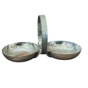 Art Deco Chase USA Chrome Candy & Nut Dish With Whale Designed by Gerth & Gerth